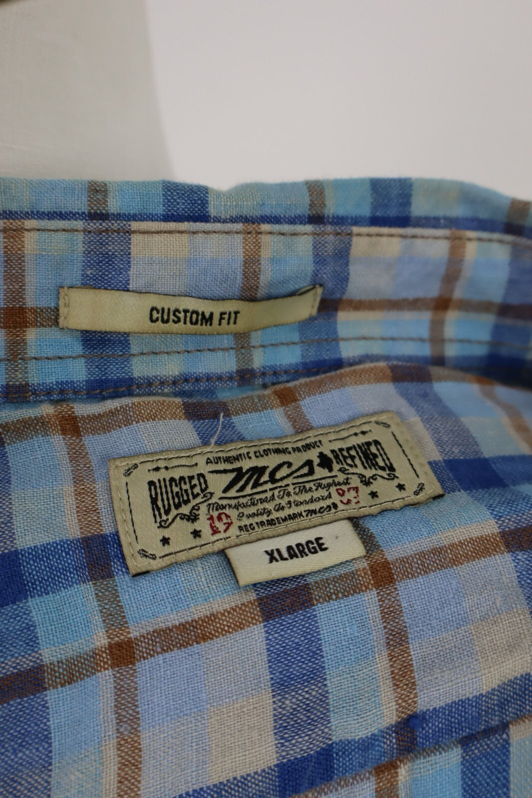 MARLBORO CLASSICS CAMICIA UOMO TG. XL MAN CASUAL VINTAGE SHIRT LINO