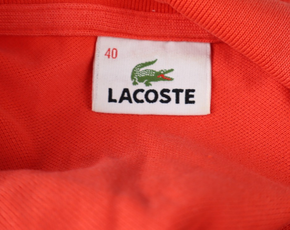 LACOSTE POLO MAGLIA DONNA COTONE TG. 40 WOMAN SHIRT CASUAL VINTAGE COTTON LOGO