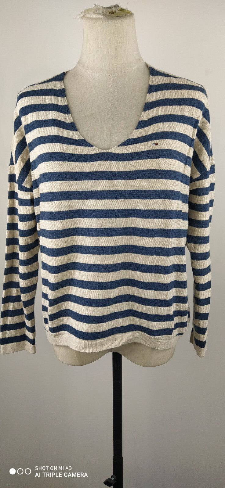 TOMMY HILFIGER DENIM MAGLIONE COTONE COTTON DONNA Tg. S WOMAN CASUAL SWEATER