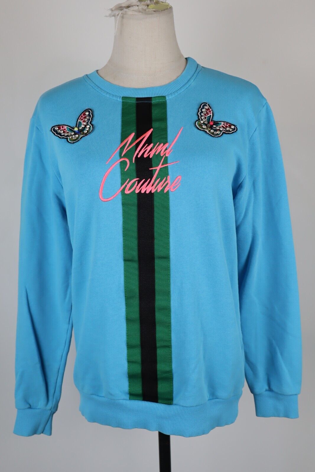 MINIMAL FELPA MAGLIA DONNA Tg M WOMEN CASUAL VINTAGE SPORT SWEATSHIRT
