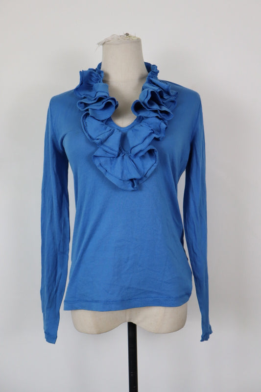 RALPH LAUREN MAGLIA DONNA TG. S WOMAN T-SHIRT CASUAL VINTAGE COTONE