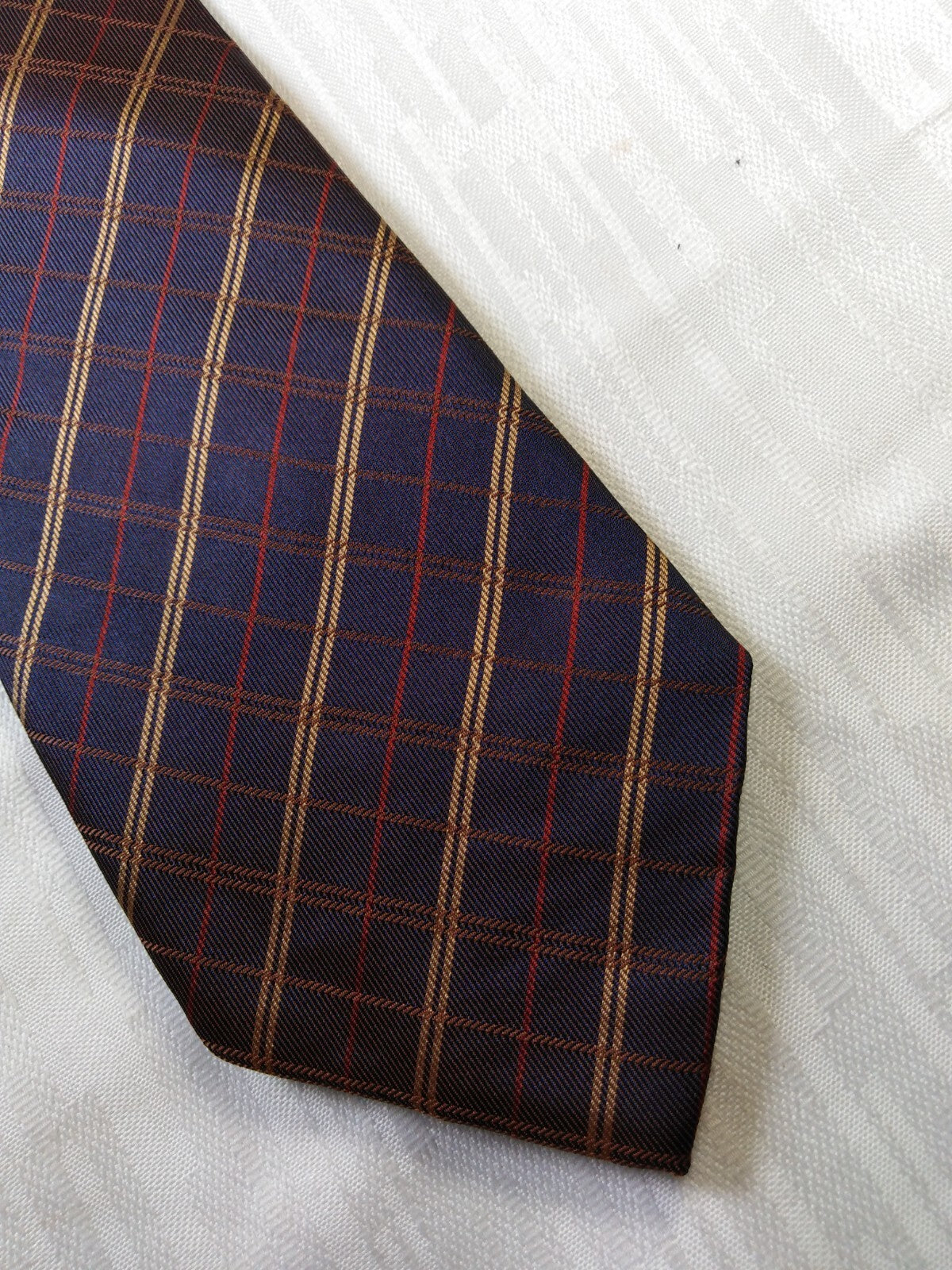 BARTON MODA 100% SETA SILK TIE CRAVATTA NECKTIE MADE IN ITALY VINTAGE CLASSIC