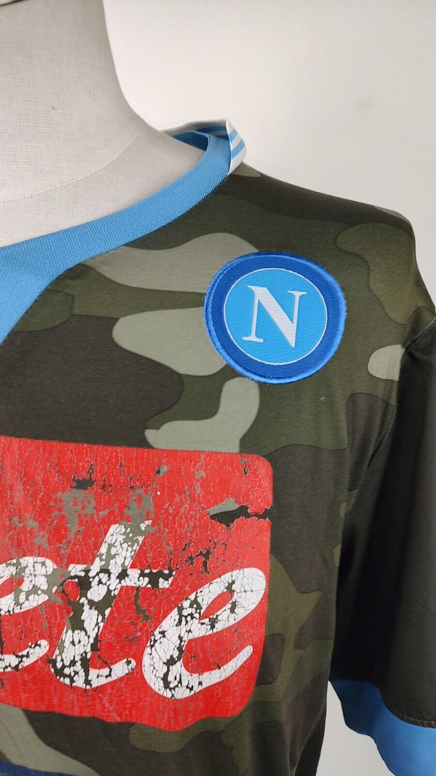 MACRON NAPOLI R. ALBIOL N 33 MAGLIA CALCIO UOMO Tg M TRIKOT JERSEY 2013/14