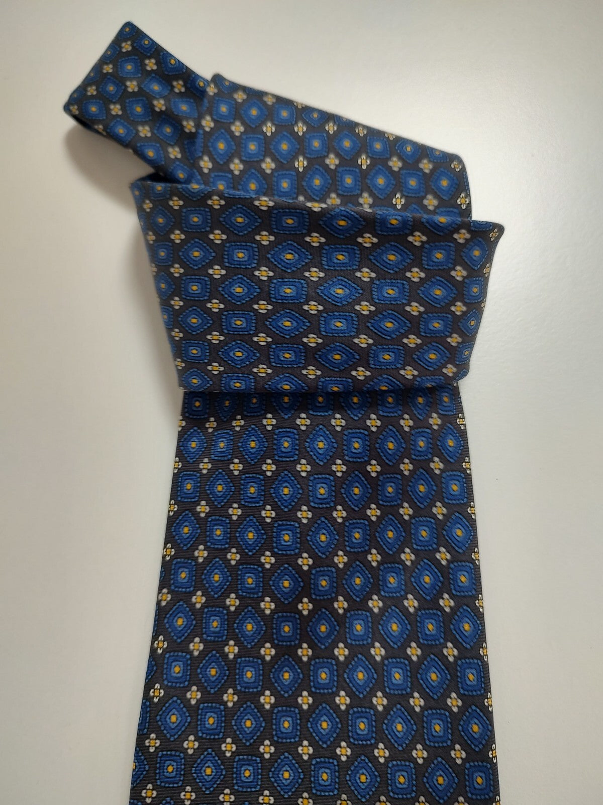 ANDREW'S 100% SILK TIE SETA CRAVATTA NECKTIE MADE IN ITALY CLASSIC SELF TIPPED