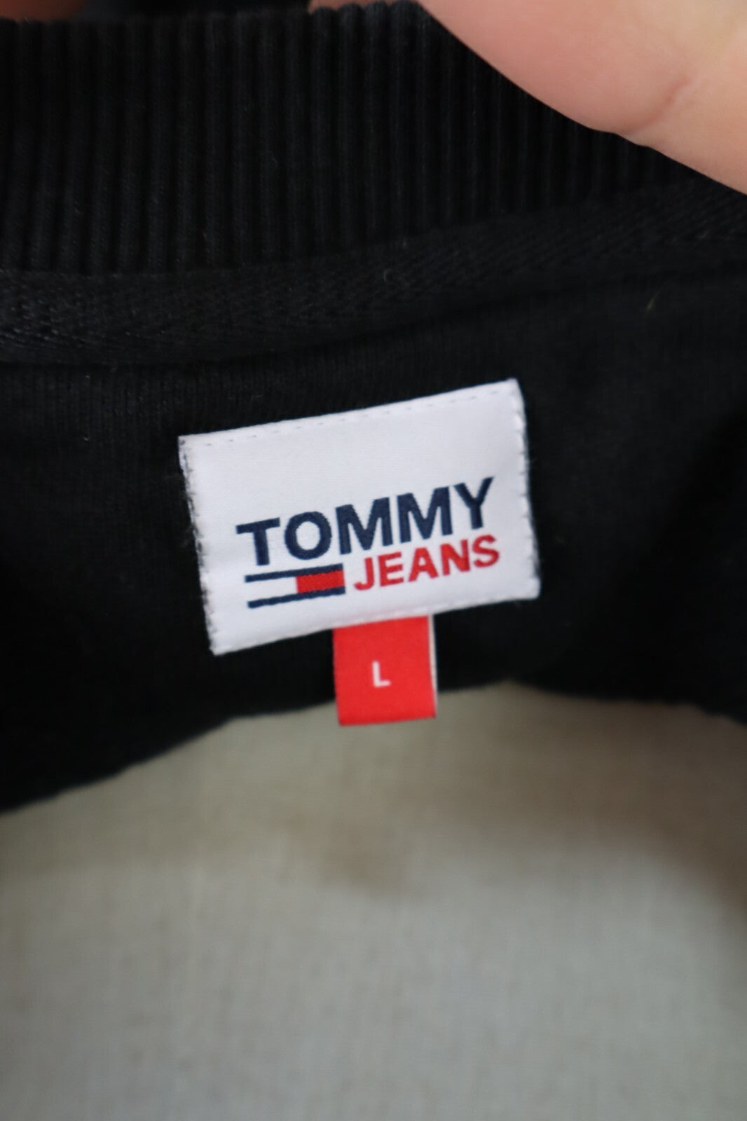 TOMMY HILFIGER JEANS FELPA DONNA Tg L WOMAN CASUAL VINTAGE SPORT SWEATSHIRT