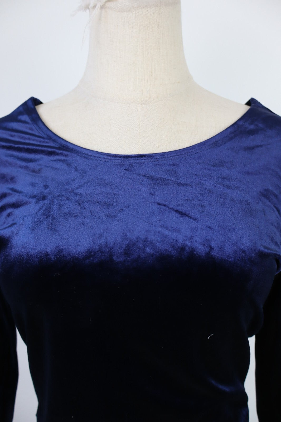 MAGLIA CROP TOP DONNA M WOMAN T-SHIRT LUXURY MALLCORE VELLUTO GRUNGE Y2K 2000'S