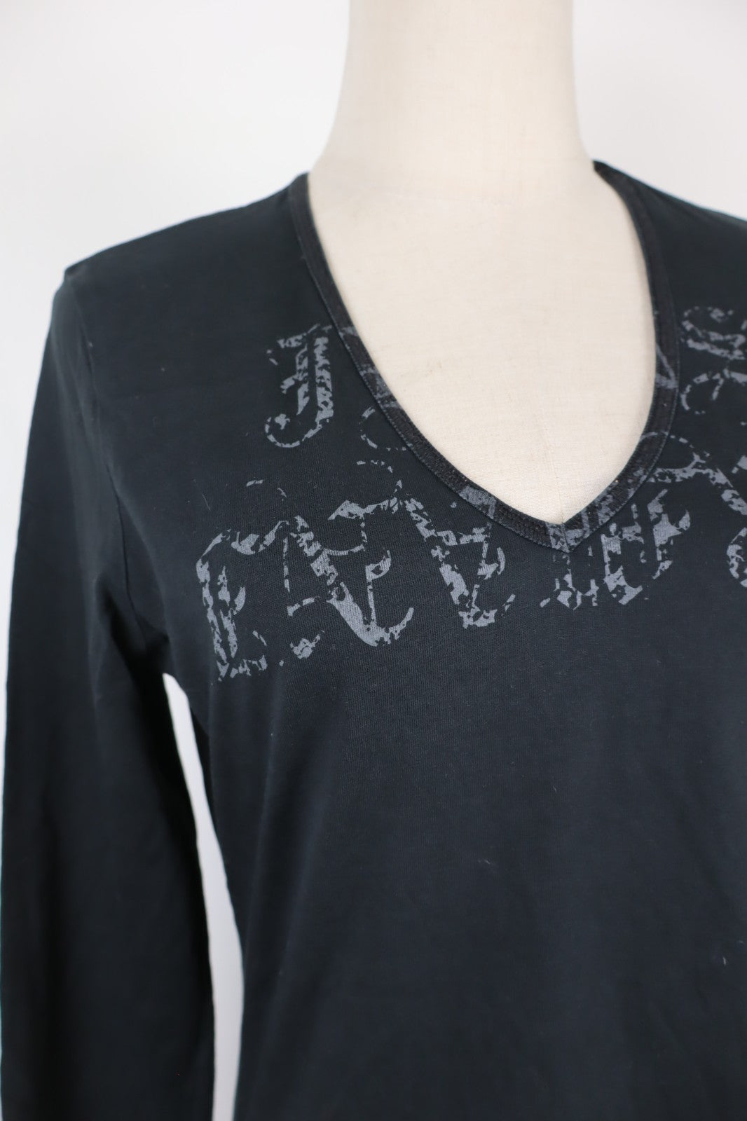 AJ ARMANI JEANS MAGLIA MANICA LUNGADONNA TG. 44 WOMAN CASUAL VINTAGE TOP T-SHIRT