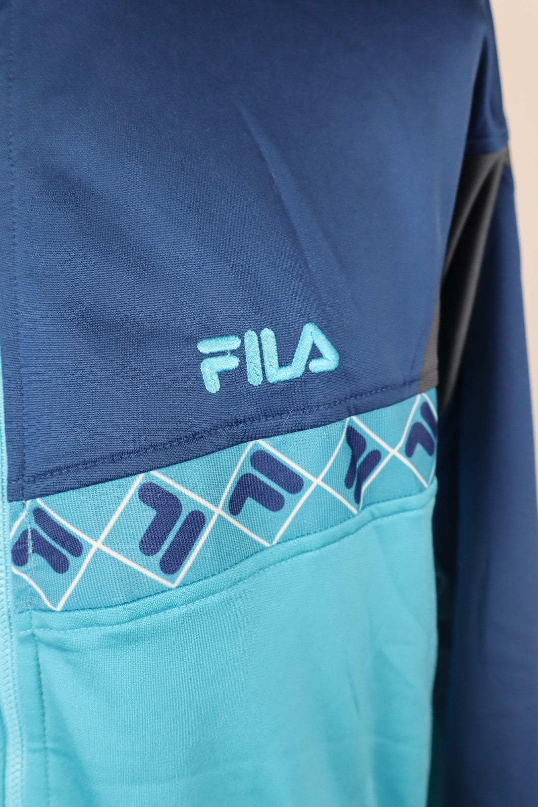 FILA FELPA CON ZIP MAGLIA UOMO Tg XXL MAN SWEATSHIRT CASUAL VINTAGE
