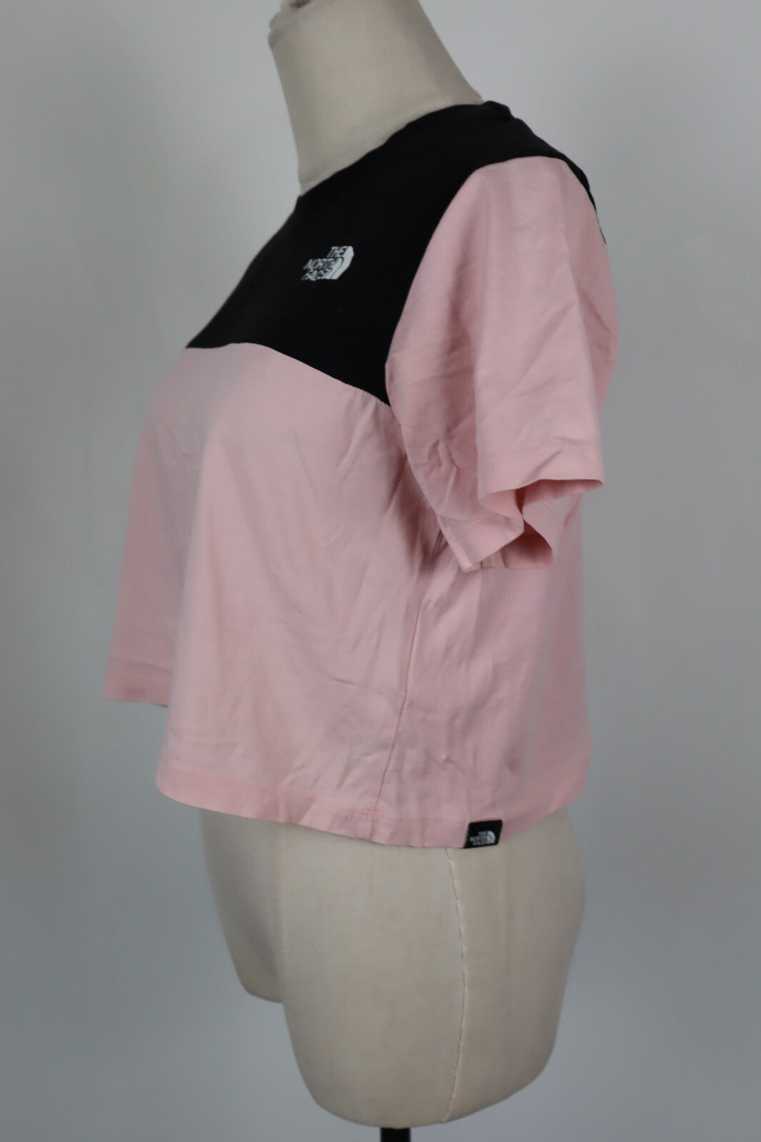 THE NORTH FACE MAGLIA DONNA TG S WOMAN CASUAL VINTAGE CROP TOP T-SHIRT COTONE