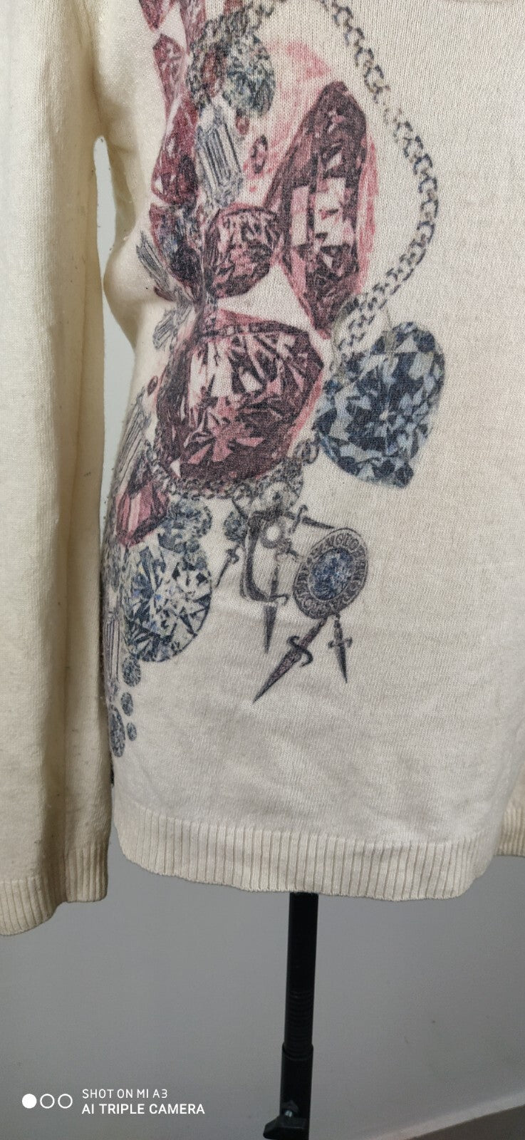 CESARE PACIOTTI 4US MAGLIONE DONNA Tg. 46 WOMAN CASUAL SWEATER LANA CASHMERE