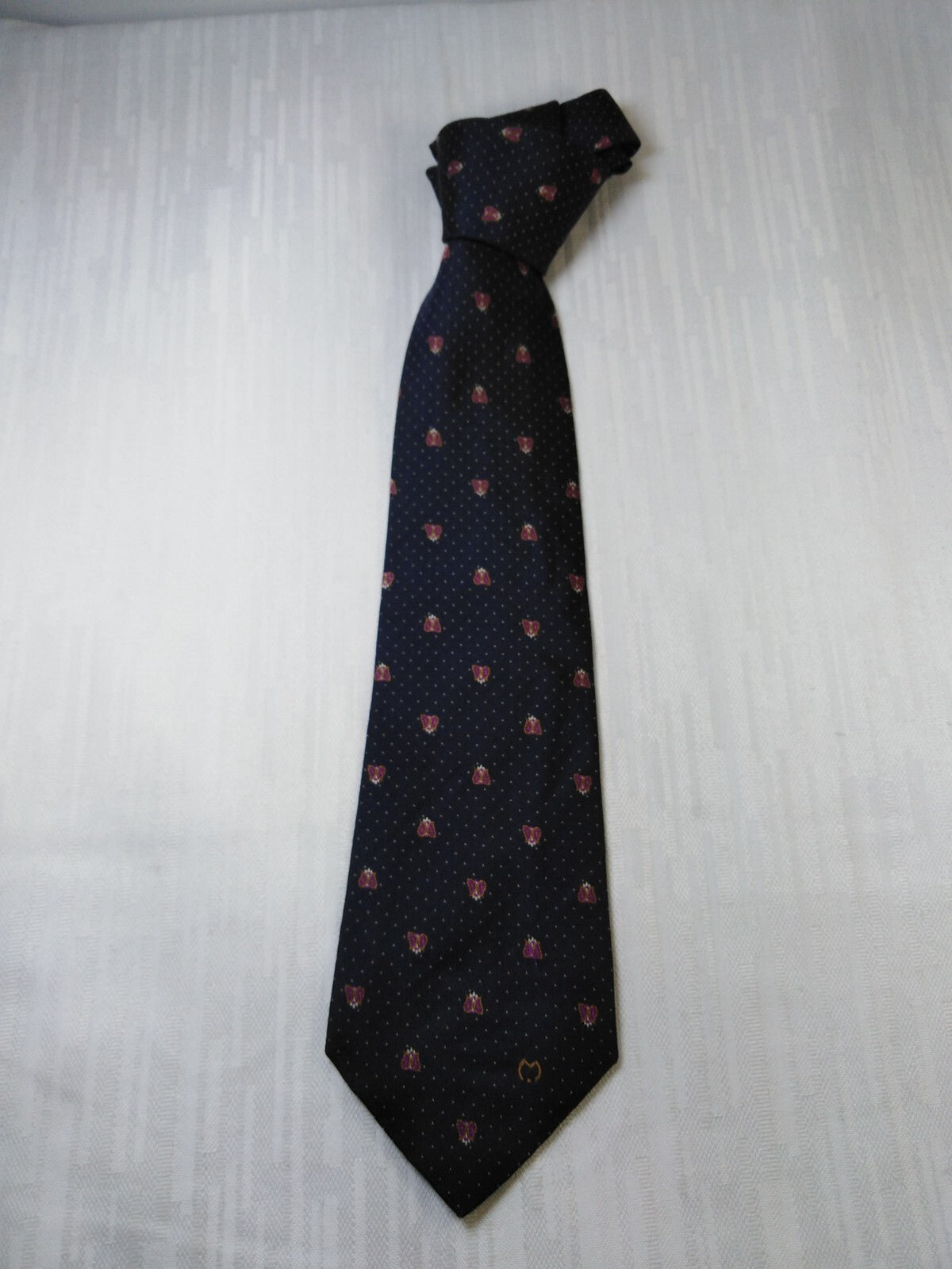 MILA SCHON 100% SILK TIE SETA CRAVATTA NECKTIE ITALY VINTAGE CLASSIC