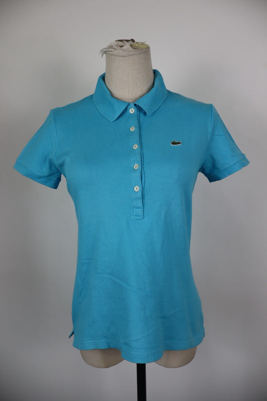 LACOSTE POLO MAGLIA T-SHIRT DONNA COTONE TG 40 WOMAN CASUAL VINTAGE