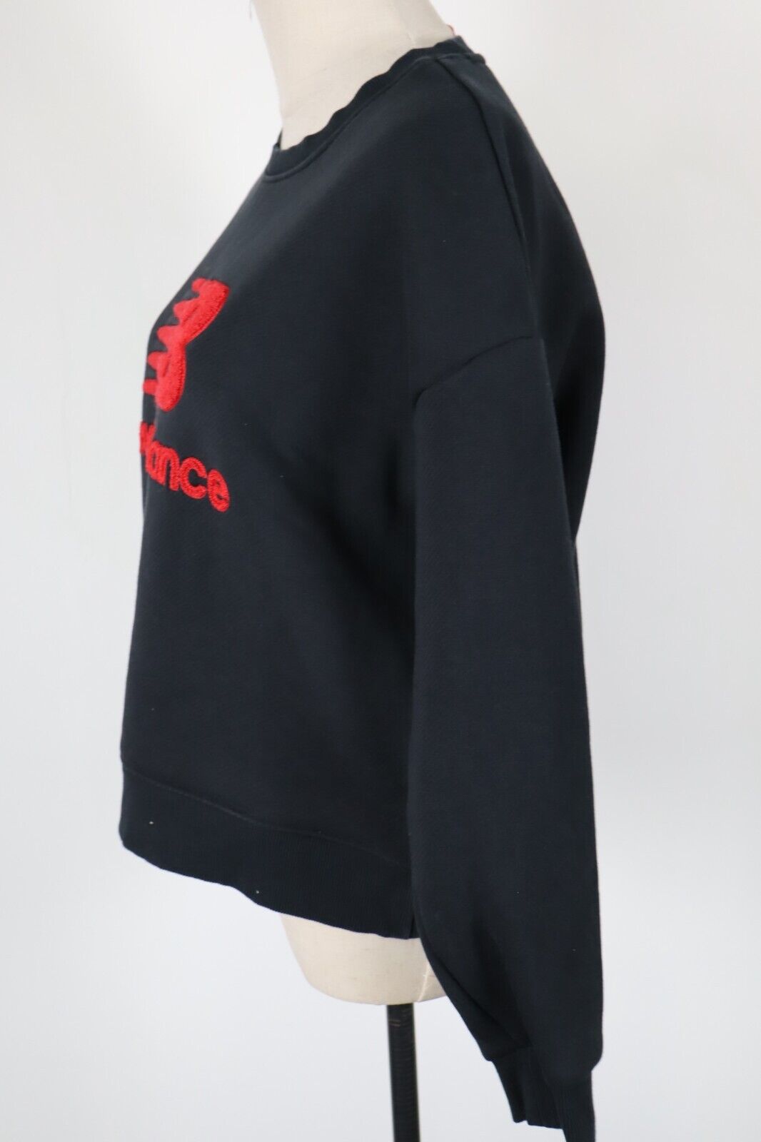 NEW BALANCE FELPA DONNA Tg M WOMAN CASUAL VINTAGE SPORT SWEATSHIRT