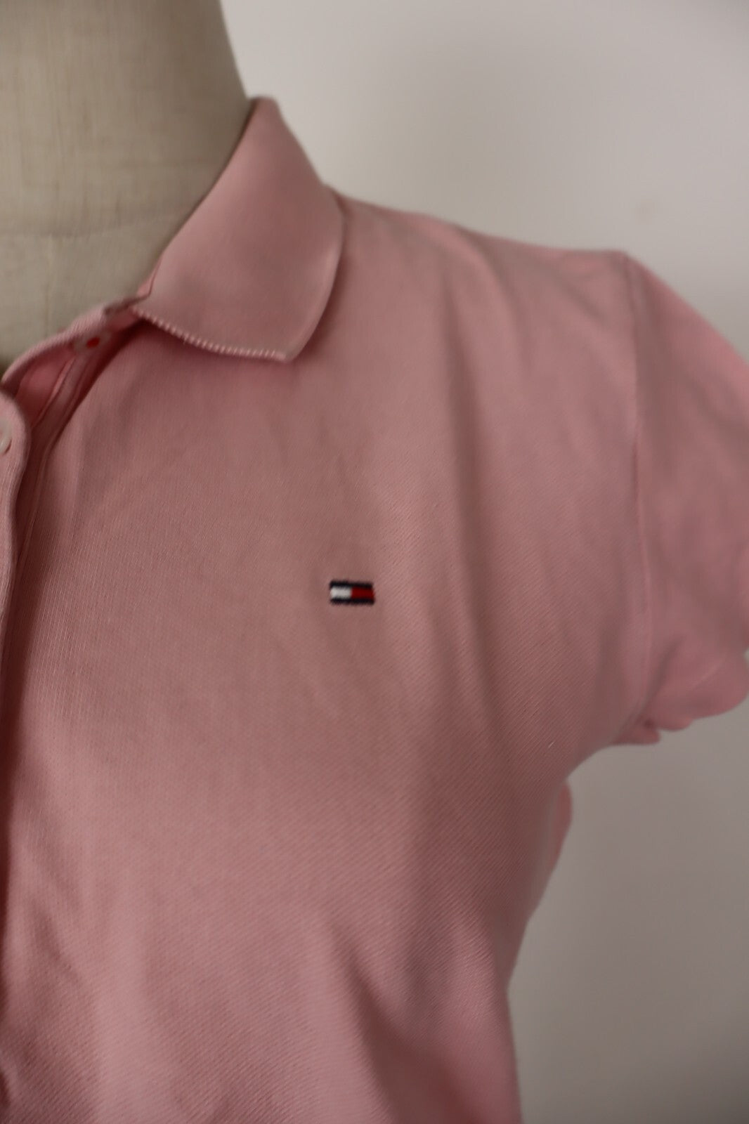 TOMMY HILFIGER POLO MAGLIA DONNA COTONE TG. L WOMAN COTTON SHIRT CASUAL VINTAGE