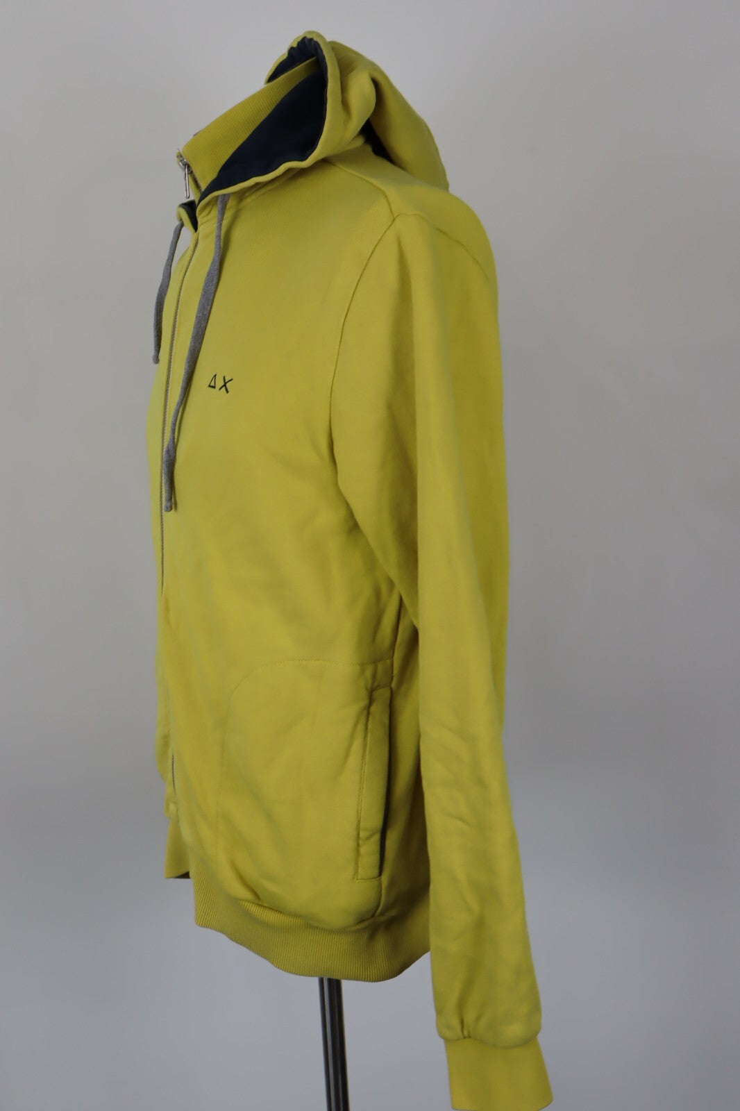 SUN68 FELPA ZIP CAPPUCCIO RAGAZZO 16 ANNI MAN SPORT  SWEATSHIRT CASUAL VINTAGE