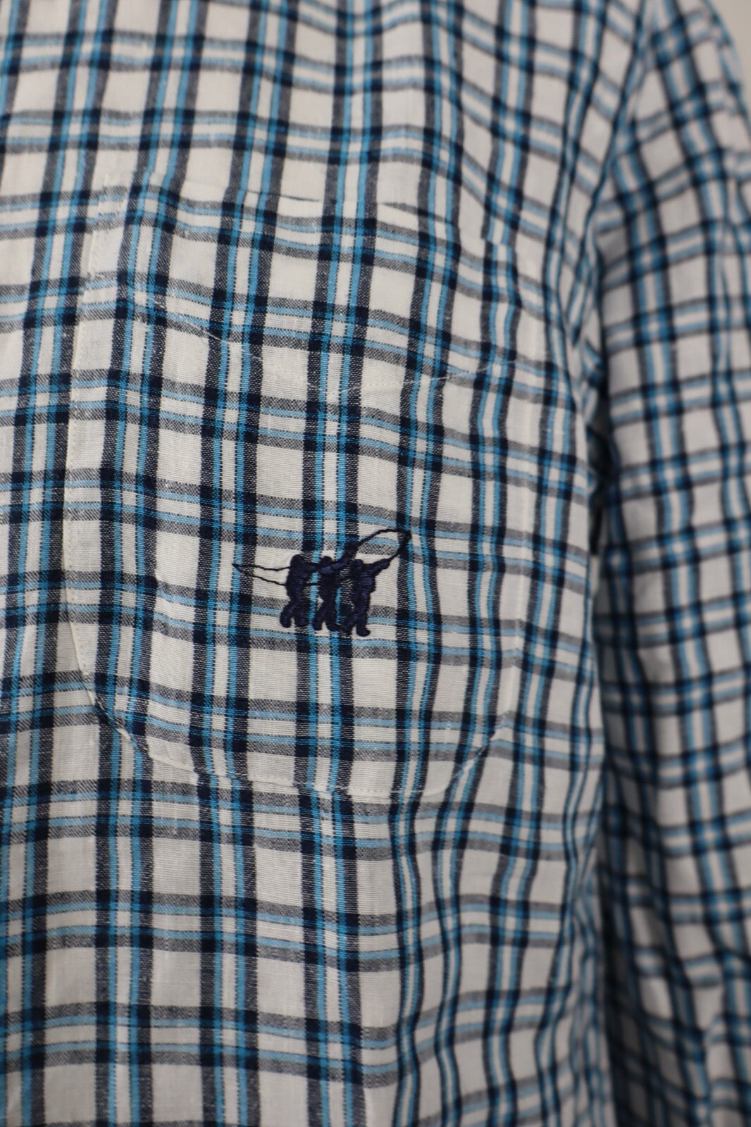 HENRY COTTON'S CAMICIA UOMO LINO LINEN TG. 41 MAN CASUAL VINTAGE SHIRT