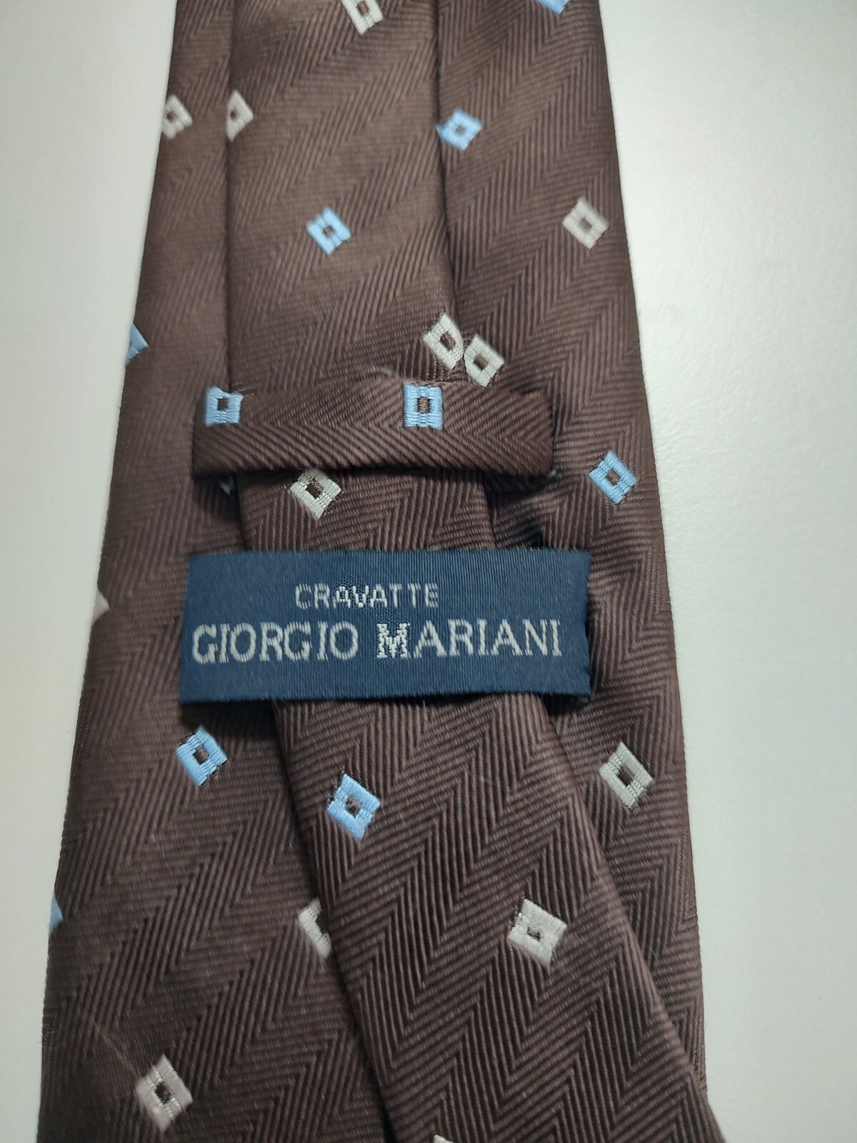 GIORGIO MARIANI 100% SILK TIE SETA CRAVATTA NECKTIE MADE  ITALY SELF TIPPED