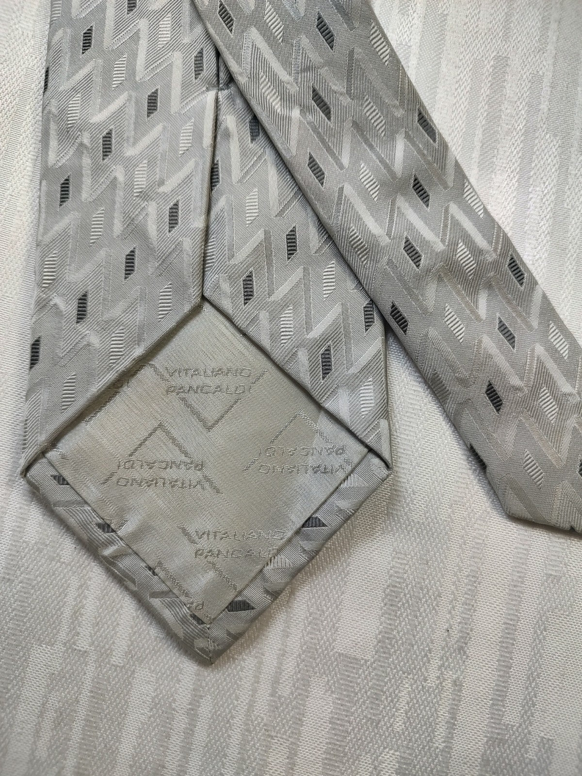 VITALINO PANCALDI 100% SILK TIE SETA CRAVATTA NECKTIE MADE IN ITALY CLASSIC