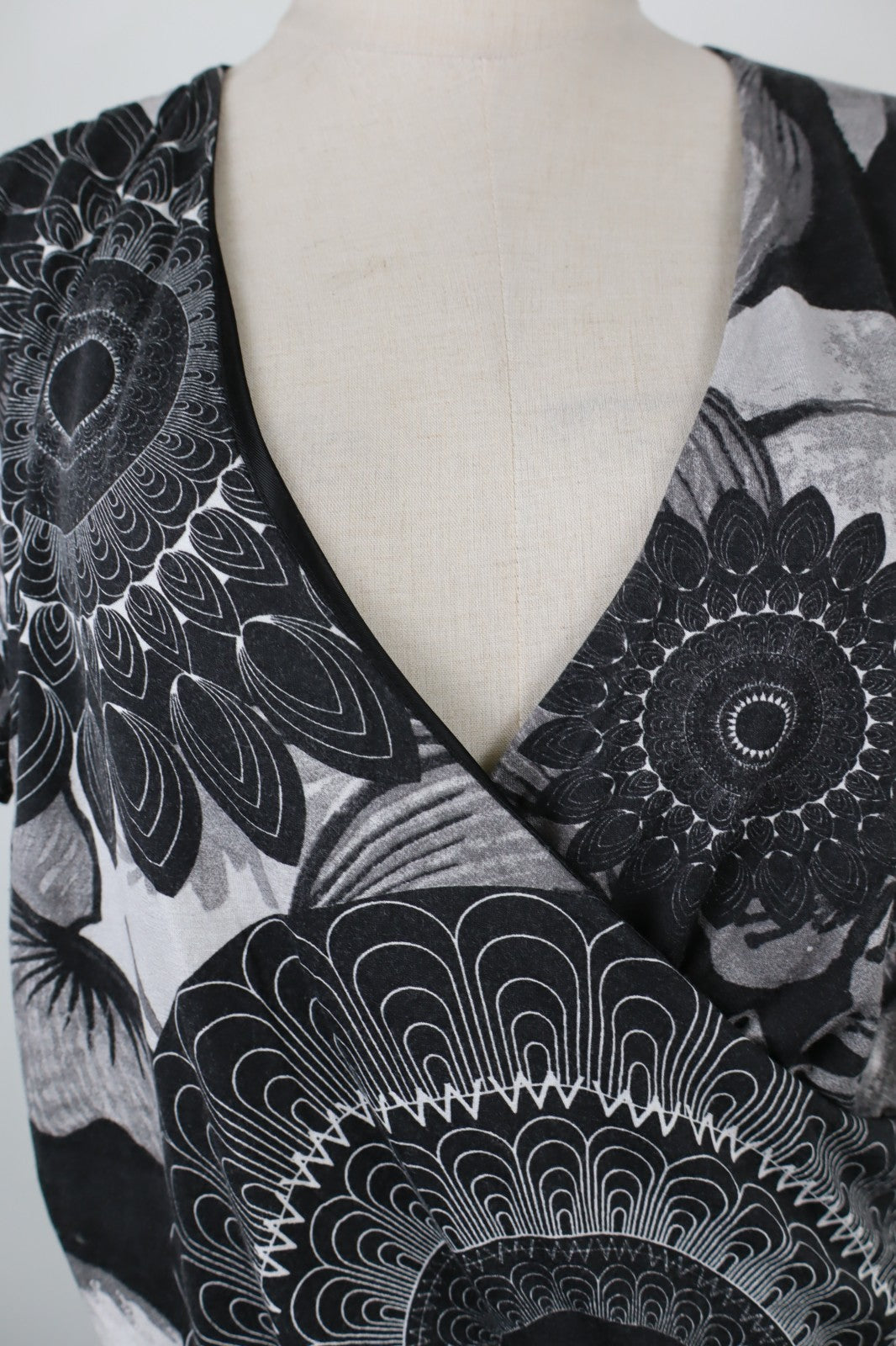 DESIGUAL  VESTITO ABITO DONNA TG.  XL SHORT WOMAN CASUAL VINTAGE DRESS