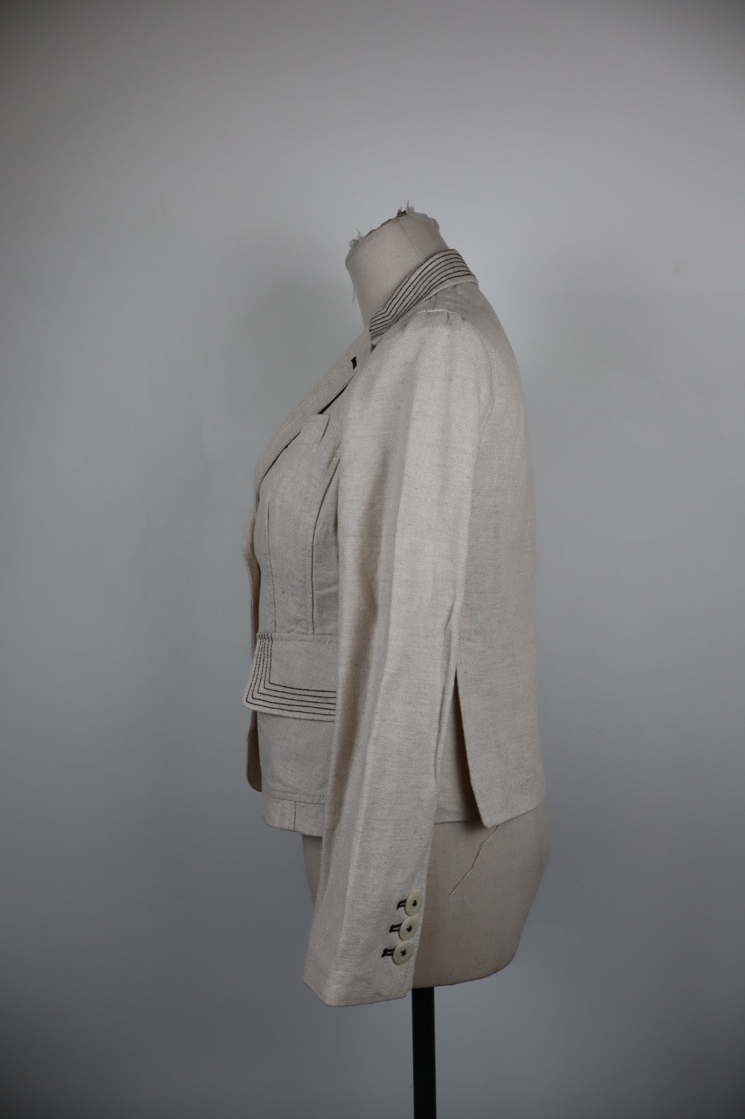 EMPORIO ARMANI BLAZER GIACCA COTONE DONNA Tg 38 WOMAN VINTAGE JACKET CASUAL