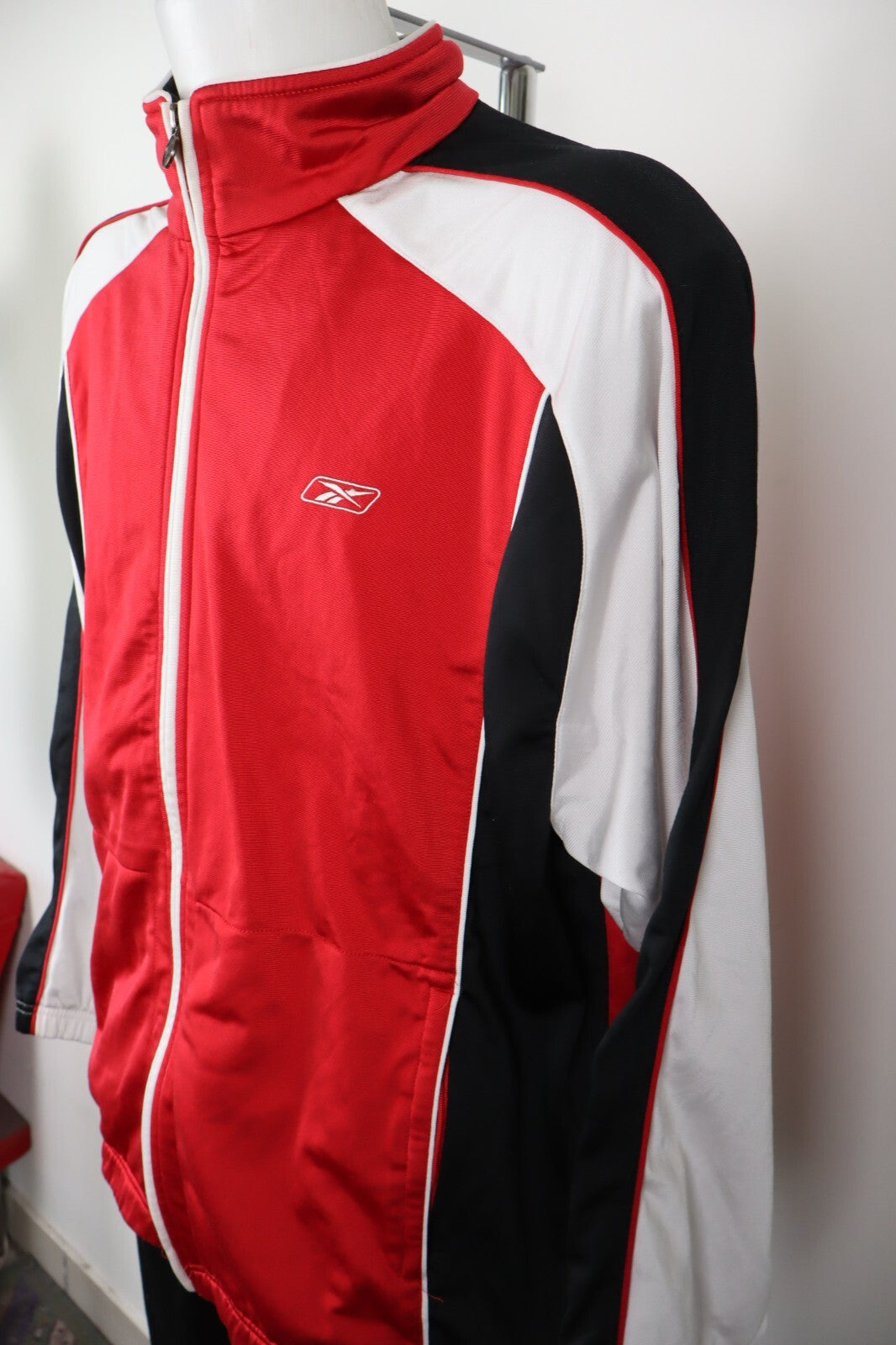REEBOK TUTA COMPLETO DUE PEZZI  TG. 50 TRACKSUIT JACKET GIACCA PANTS UOMO SPORT
