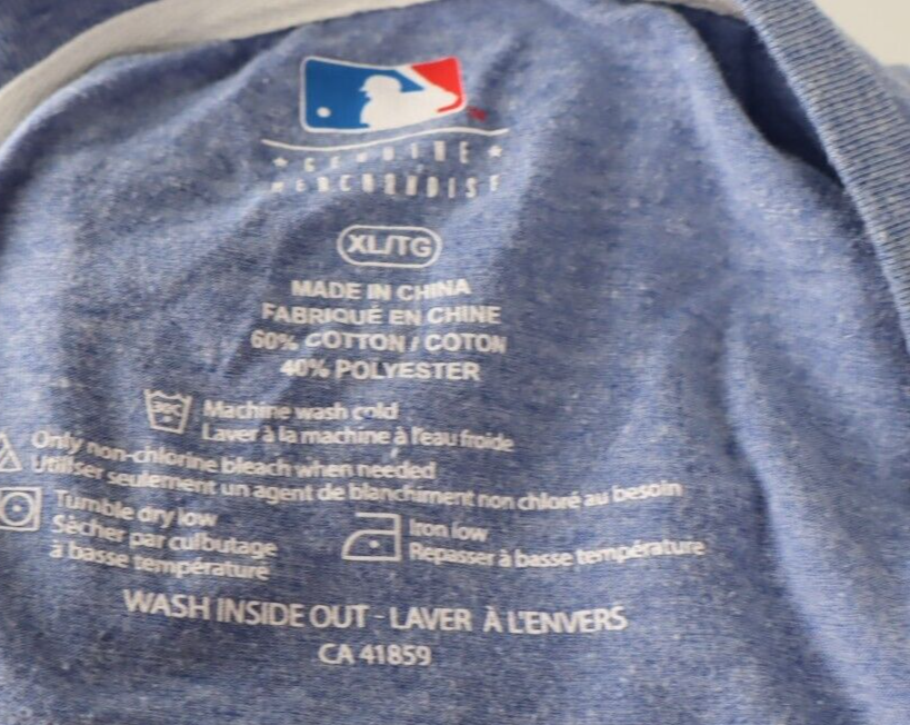 GENUINE MERCHANDISE BLUE JAYS T-SHIRT BASEBALL UOMO MAGLIA XL MAN SPORT
