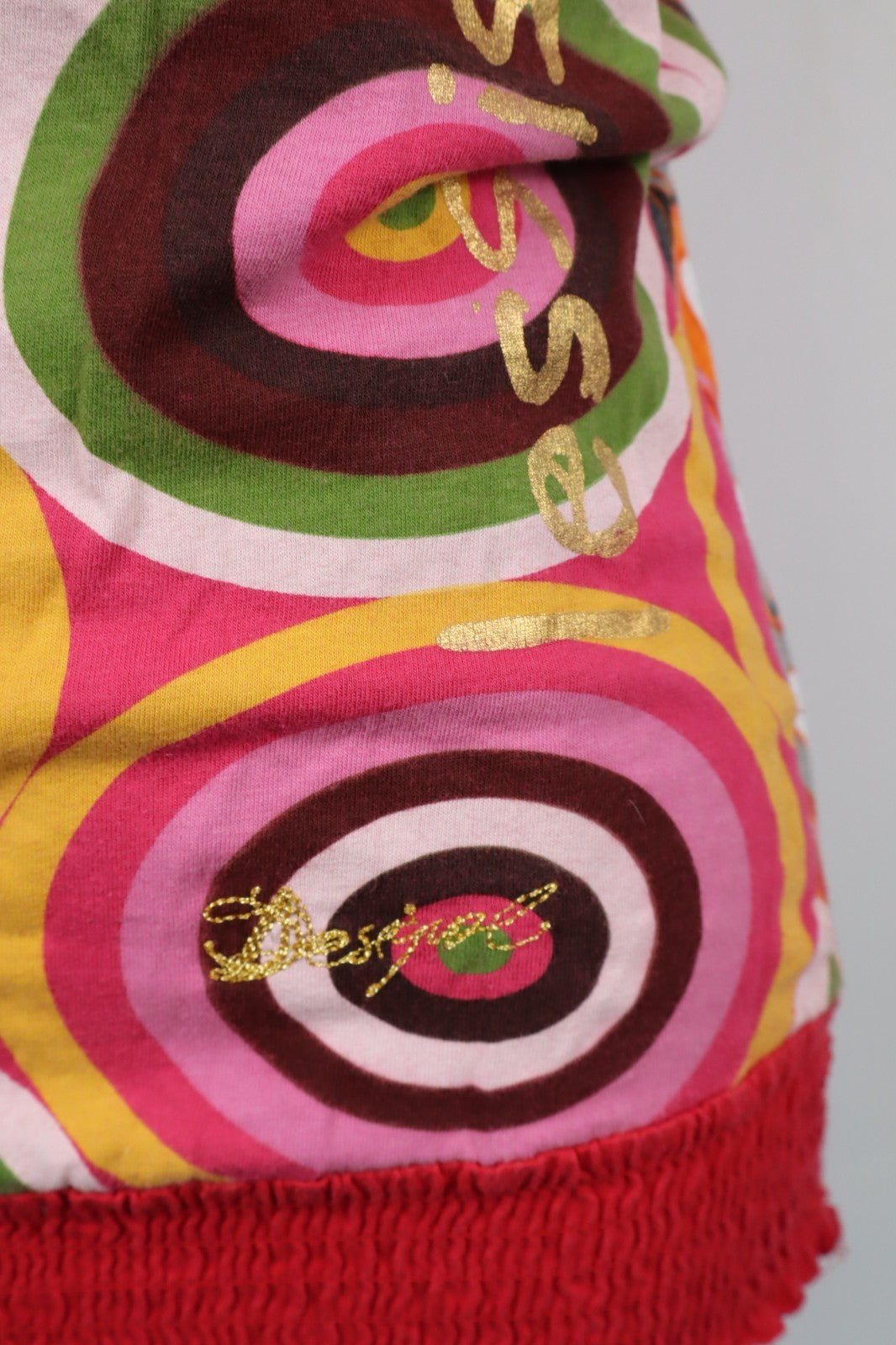 DESIGUAL MAGLIA DONNA TG. S WOMAN CASUAL VINTAGE SHIRT CANOTTA TOP LOGO