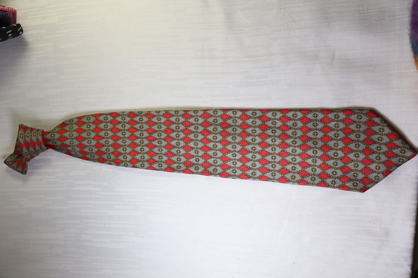 UNGARO 100%  SILK TIE SETA CRAVATTA NECKTIE MADE IN ITALY