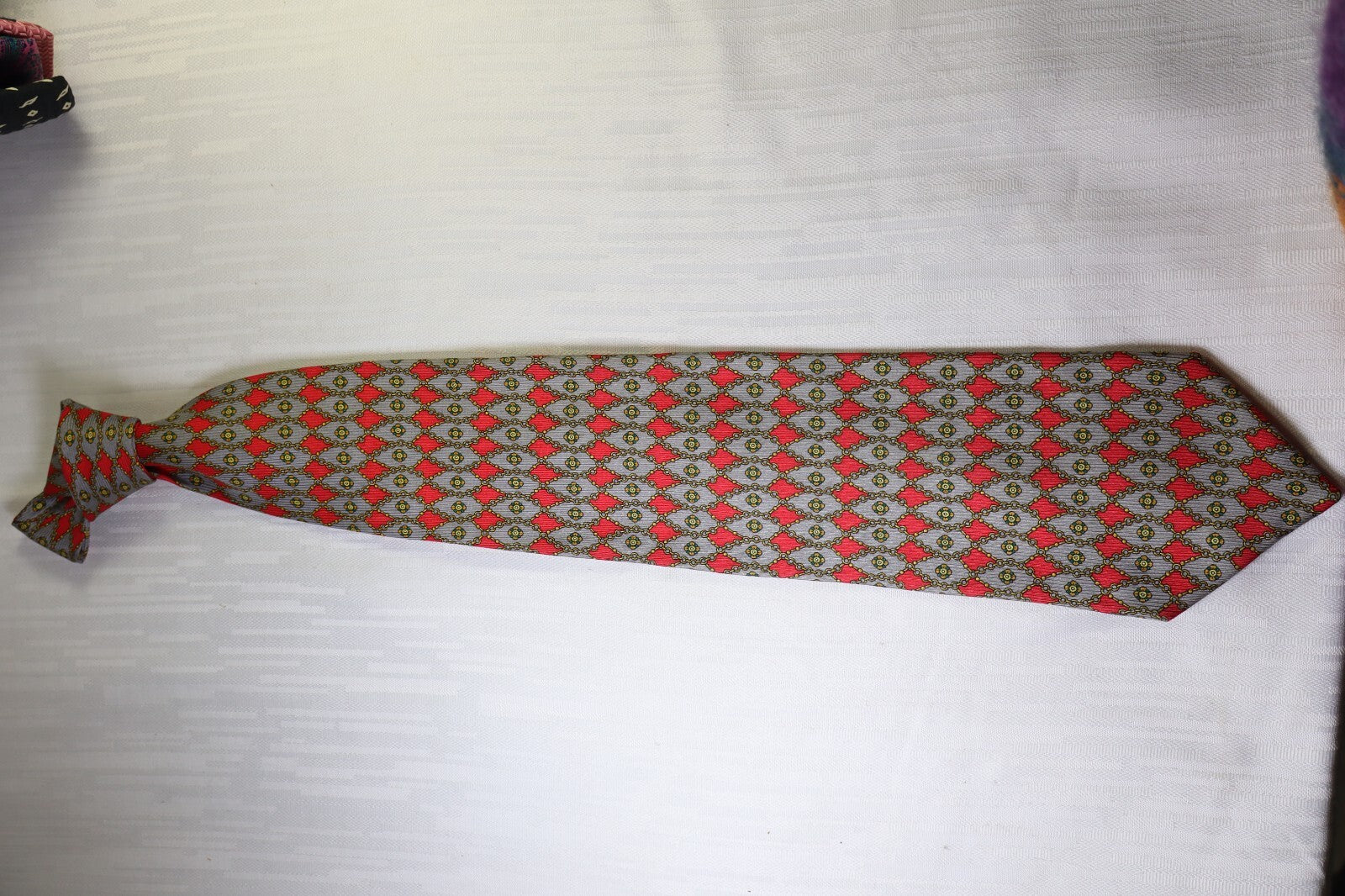 UNGARO 100%  SILK TIE SETA CRAVATTA NECKTIE MADE IN ITALY