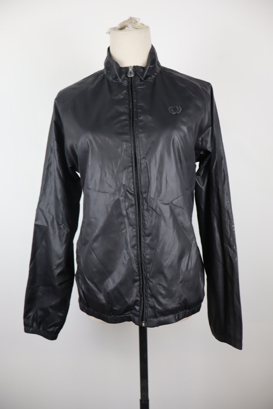 FRED PERRY GIUBBINO LEGGERO GIACCA DONNA Tg. 42 WOMAN CASUAL JACKET VINTAGE LOGO