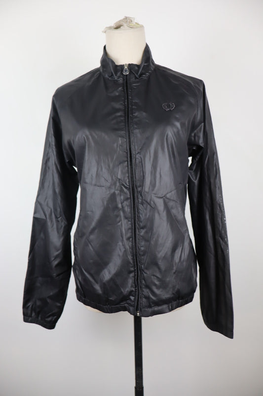 FRED PERRY GIUBBINO LEGGERO GIACCA DONNA Tg. 42 WOMAN CASUAL JACKET VINTAGE LOGO