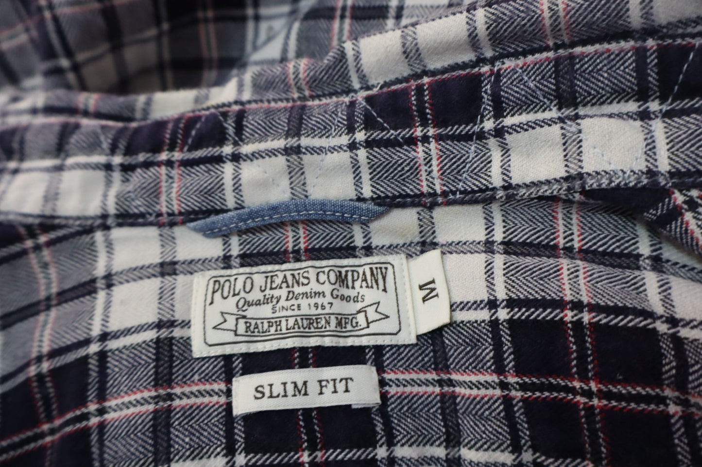 RALPH LAUREN CAMICIA UOMO COTONE TG M SLIM MAN CASUAL VINTAGE COTTON SHIRT LOGO