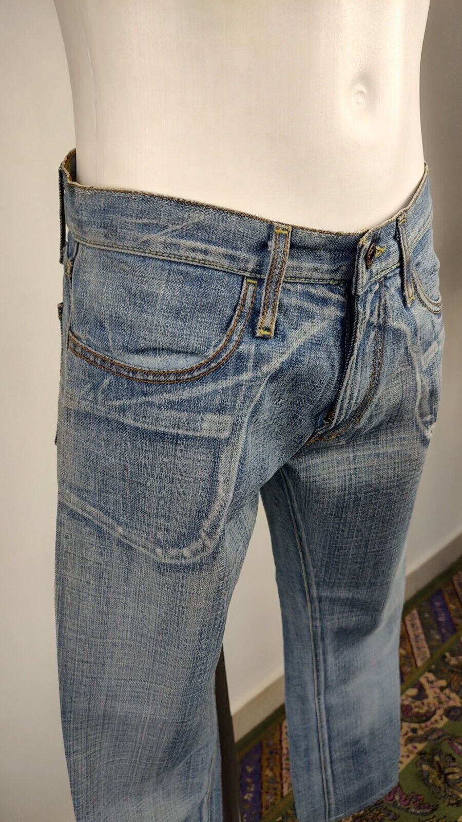 ENERGIE JEANS PANTALONE UOMO CASUAL TG W29 MAN VINTAGE PANTS DENIM