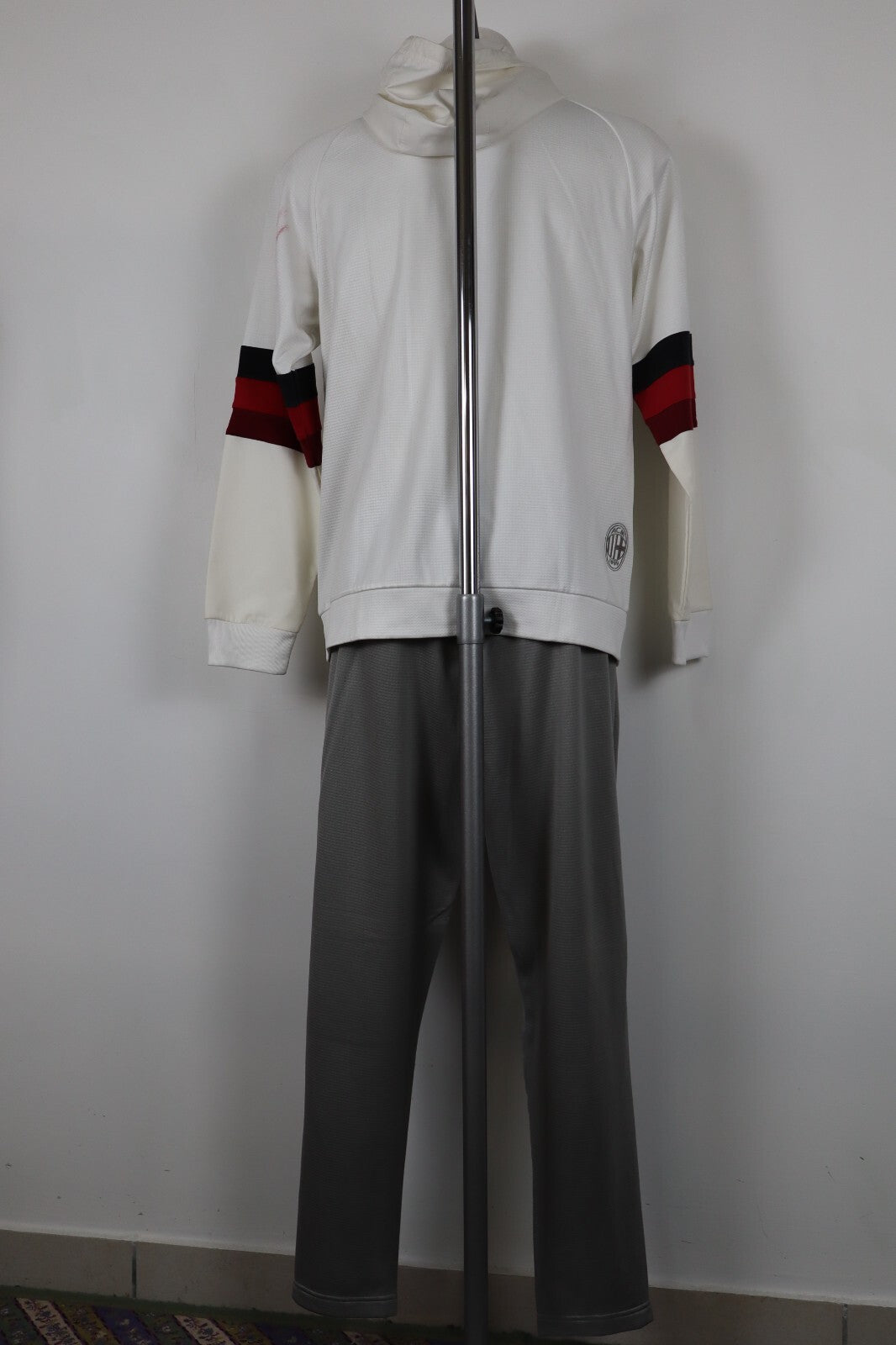 ADIDAS AC MILAN TUTA COMPLETA CALCIO UOMO Tg L TRACKSUIT SPORT VINTAGE