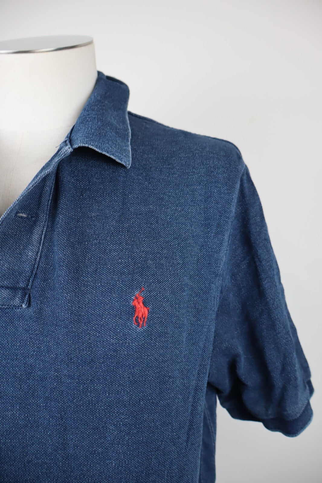 RALPH LAUREN POLO MAGLIA UOMO L MAN CASUAL VINTAGE T-SHIRT COTONE COTTON LOGO