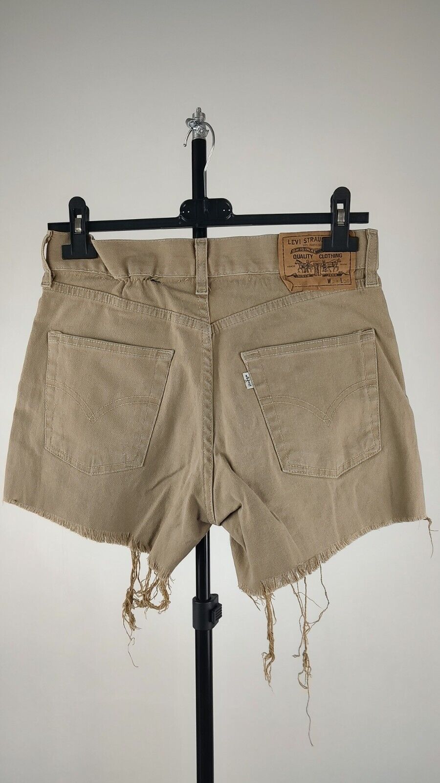 LEVI'S 525 PANTALONCINO JEANS DONNA TG W28 WOMAN PANTS SHORT VINTAGE