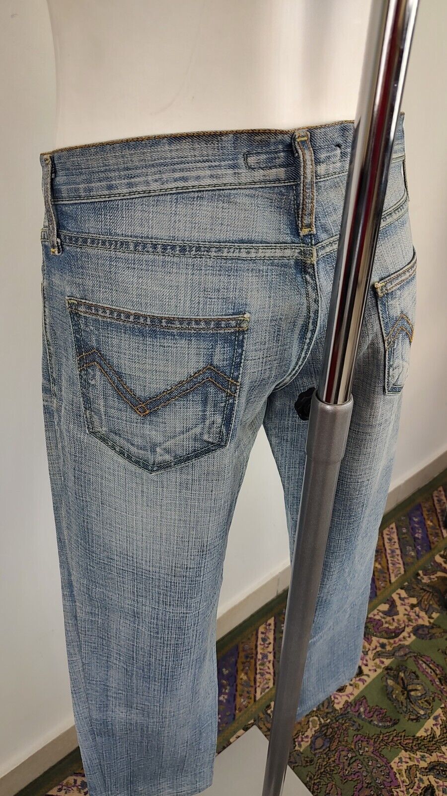 ENERGIE JEANS PANTALONE UOMO CASUAL TG W29 MAN VINTAGE PANTS DENIM