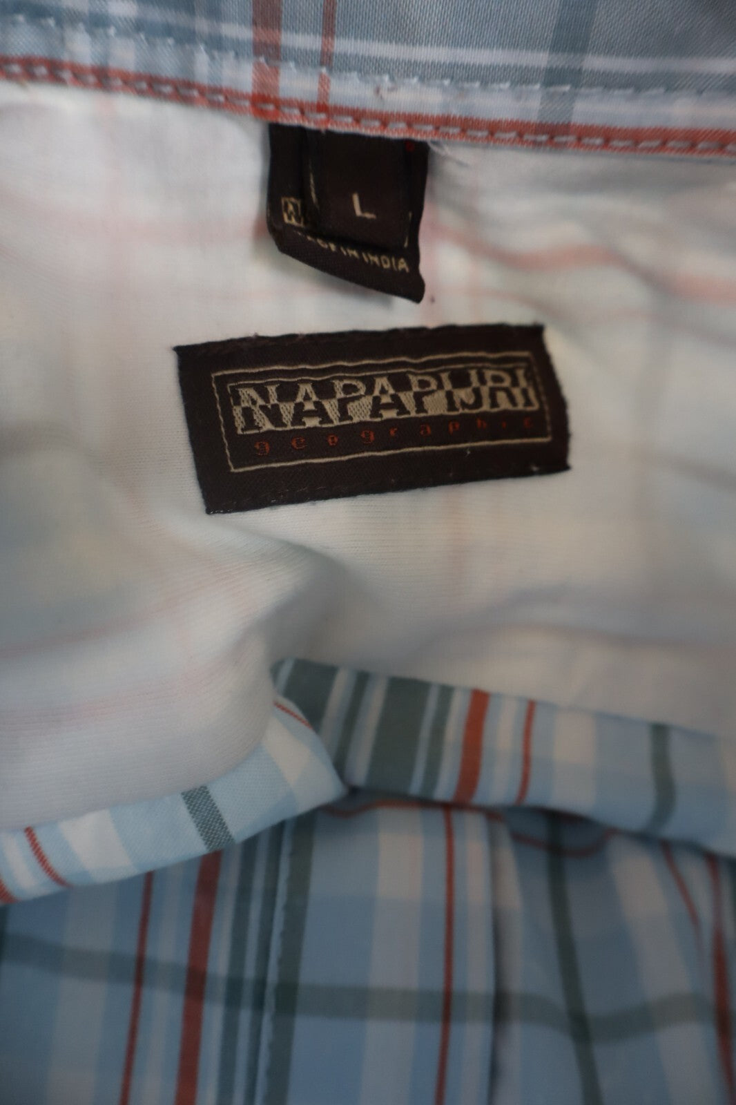 NAPAPIJRI CAMICIA SHIRT UOMO Tg L MAN VINTAGE CASUAL COTONE