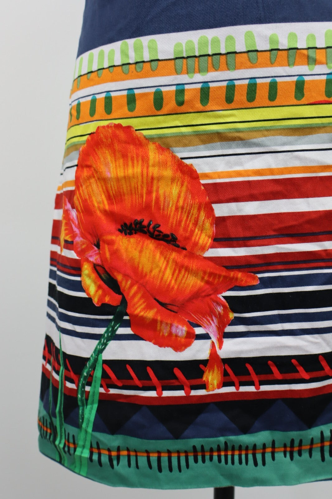 DESIGUAL VESTITO DONNA TG. 34 WOMAN CASUAL VINTAGE DRESS ABITO