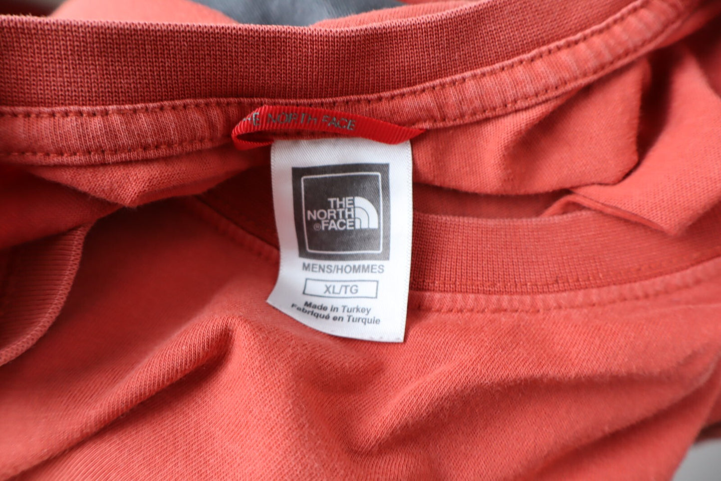THE NORTH FACE MAGLIA UOMO TG. XL MAN T-SHIRT VINTAGE CASUAL COTONE COTTON ROSSO