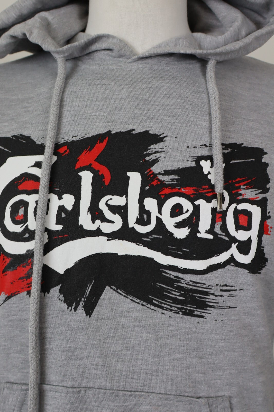 CARLSBERG FELPA CON CAPPUCCIO UOMO Tg M SPORT MAN SWEATSHIRT CASUAL VINTAGE