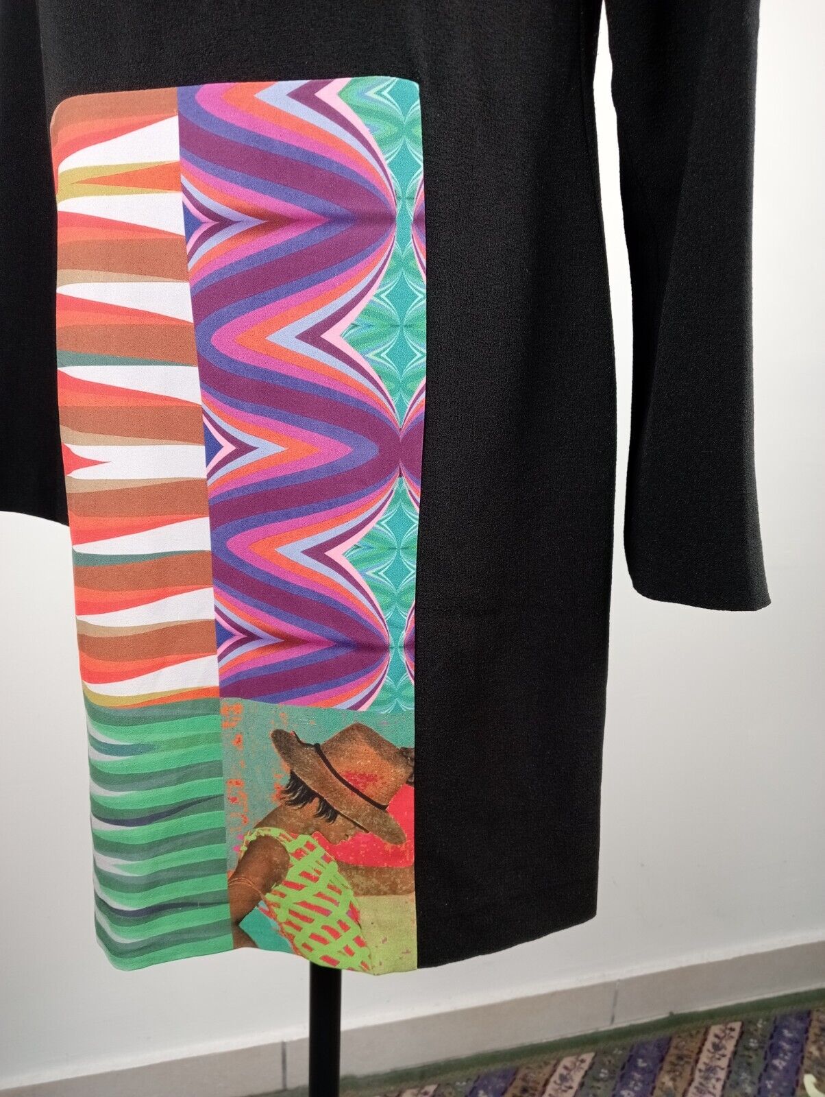 DESIGUAL VESTITO ABITO DONNA TG. 40 WOMAN CASUAL VINTAGE DRESS