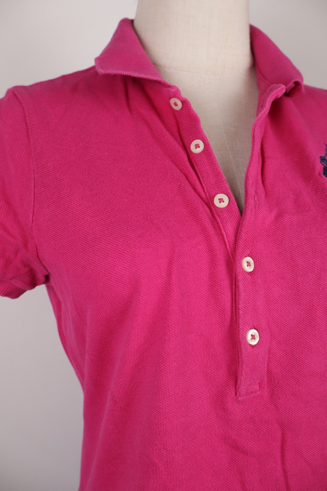 RALPH LAUREN POLO DONNA MAGLIA COTONE M WOMAN SHIRT CASUAL VINTAGE SKINNY LOGO