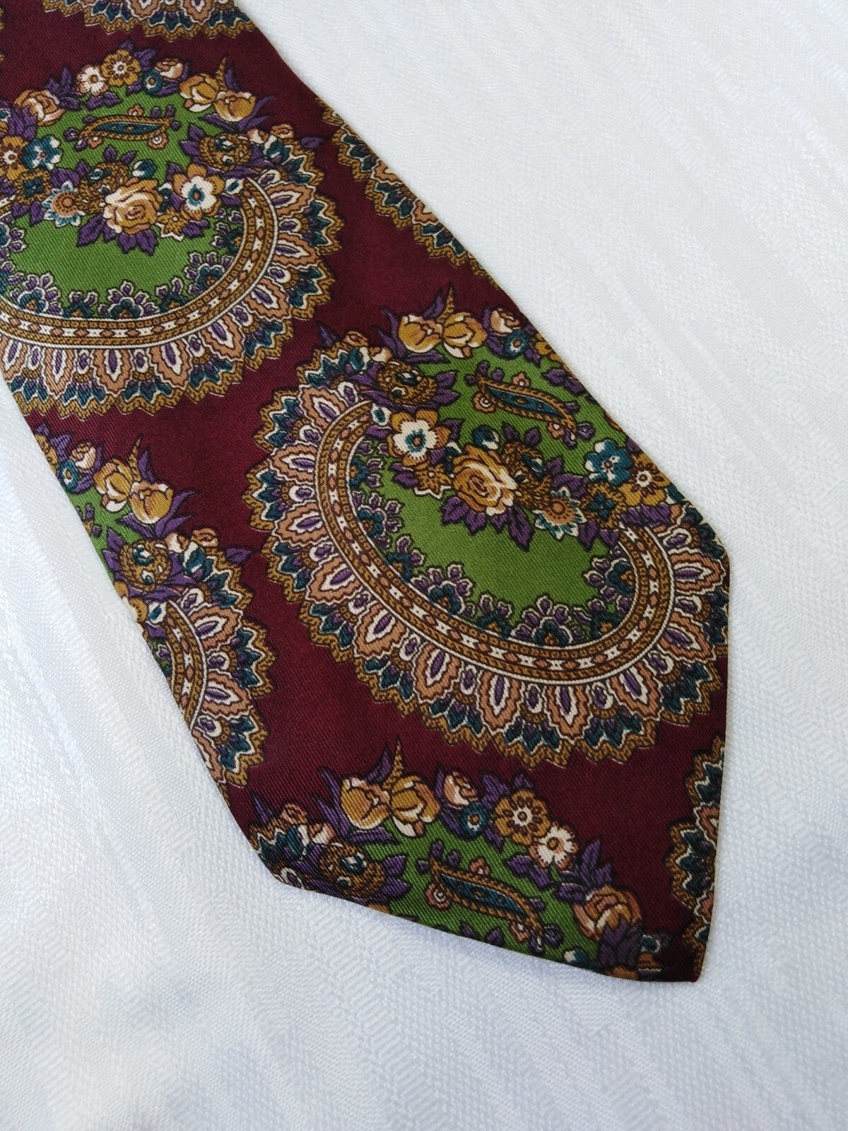 CHARLES JOURDAN 100% SETA SILK TIE CRAVATTA NECKTIE ITALY VINTAGE CLASSIC