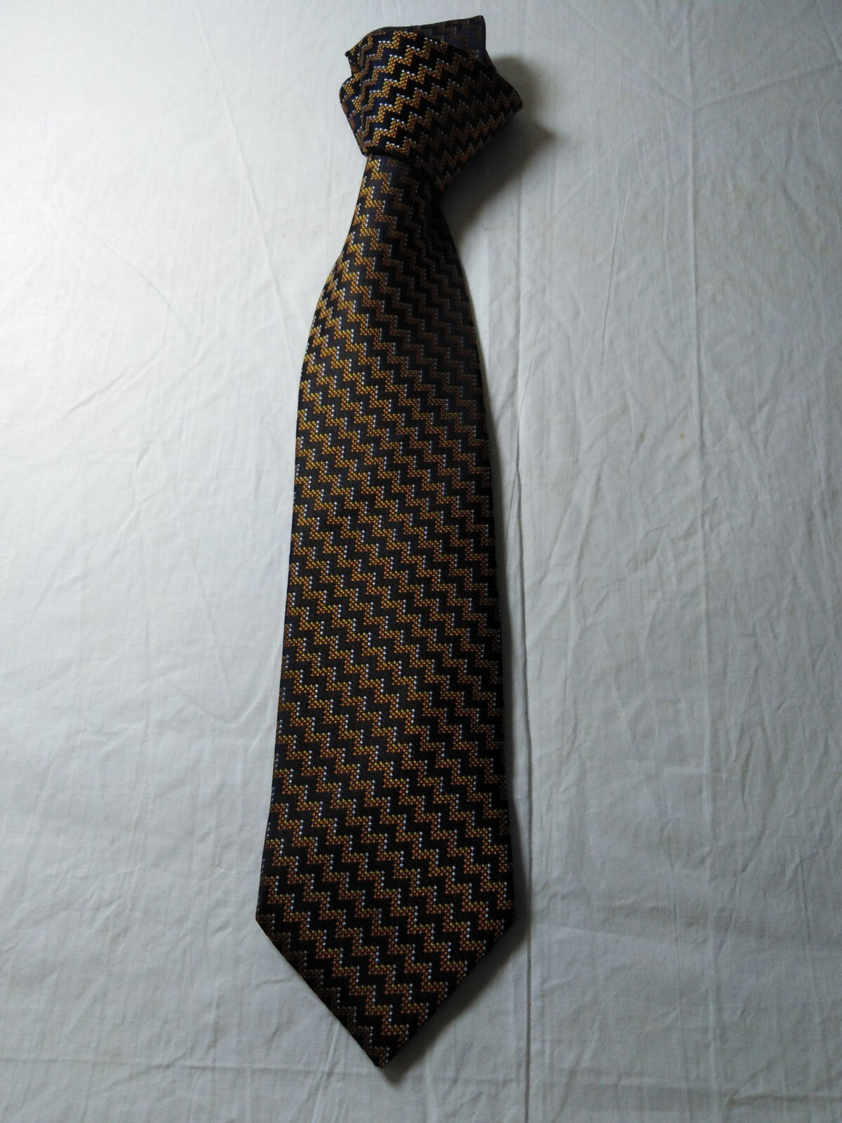SINI COLLECTION 100%  SILK TIE SETA CRAVATTA SELF TIPPED NECKTIE MADE ITALY