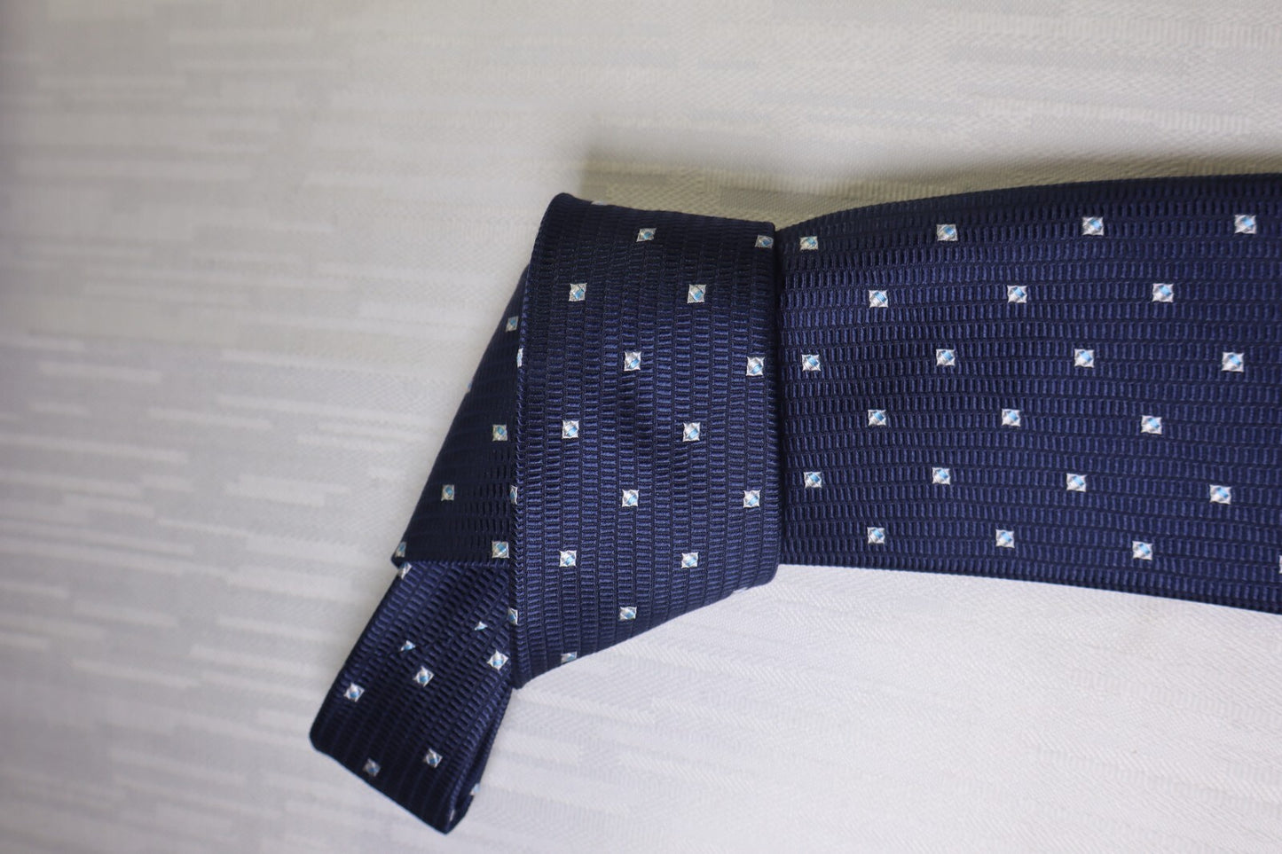 BARTON MODA 100% SILK TIE SETA CRAVATTA NECKTIE MADE ITALY SELF TIPPED