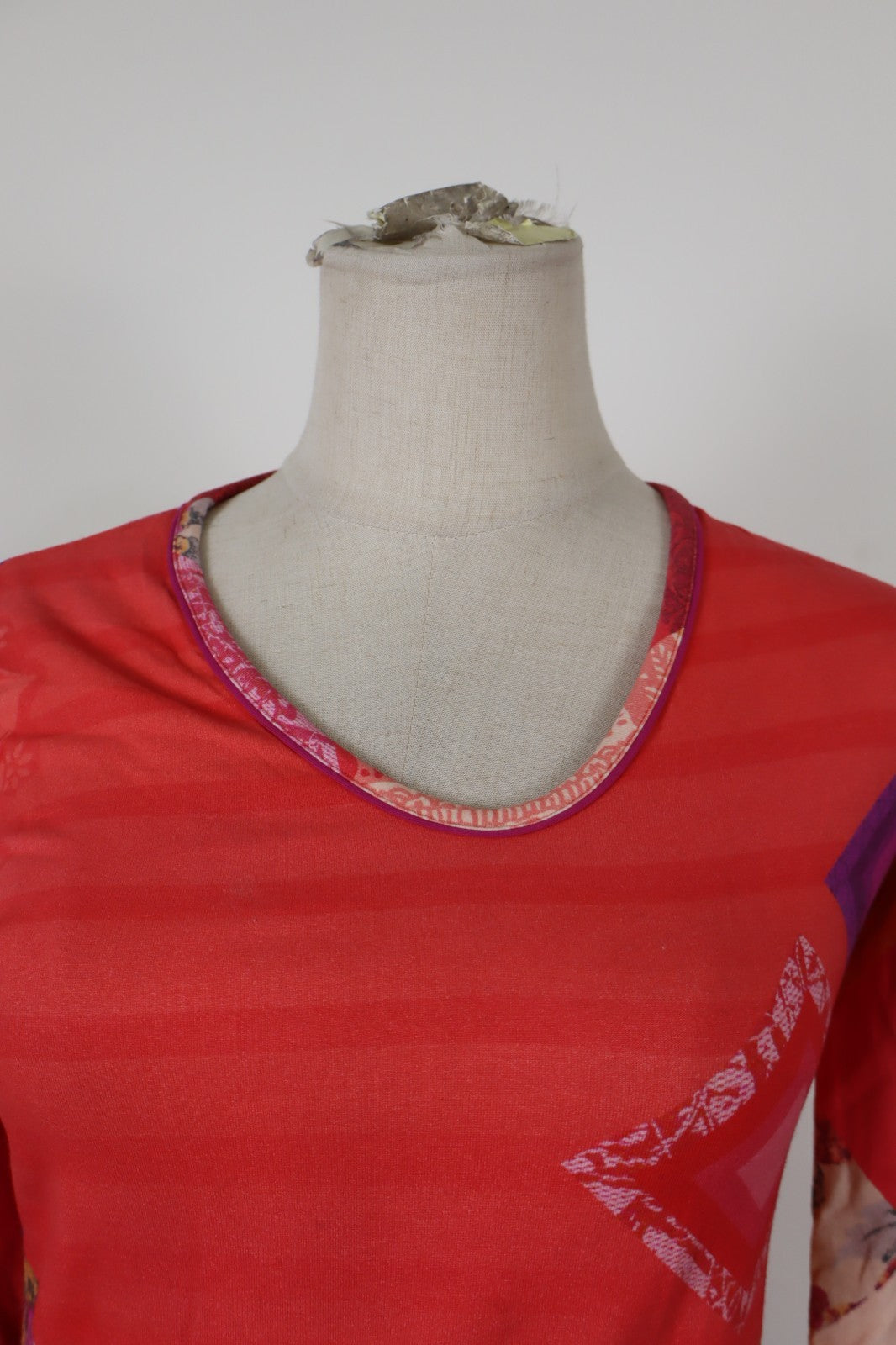 DESIGUAL VESTITO ABITO DONNA TG. S WOMAN CASUAL VINTAGE DRESS COTONE