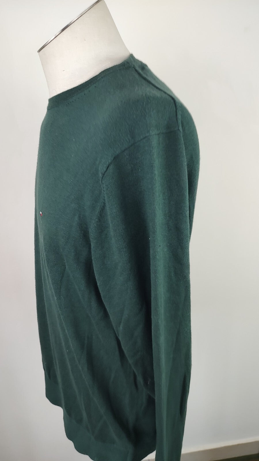 TOMMY HILFIGER MAGLIONE VINTAGE COTONE SETA UOMO Tg. XL MAN SWEATER CASUAL
