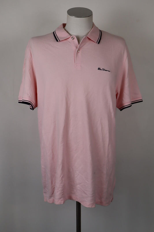 BEN SHERMAN MAGLIA POLO UOMO TG 2XL MAN T-SHIRT CASUAL VINTAGE COTONE