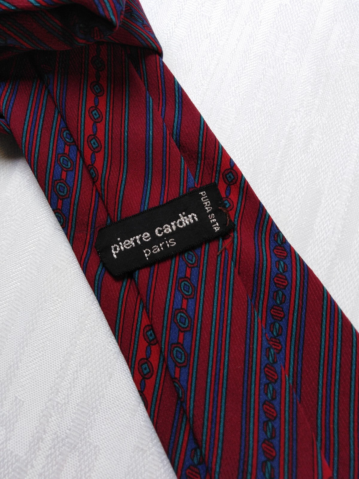 PIERRE CARDIN 100% SILK TIE SETA CRAVATTA NECKTIE MADE IN ITALY CLASSIC